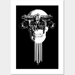 ghots skull Posters and Art